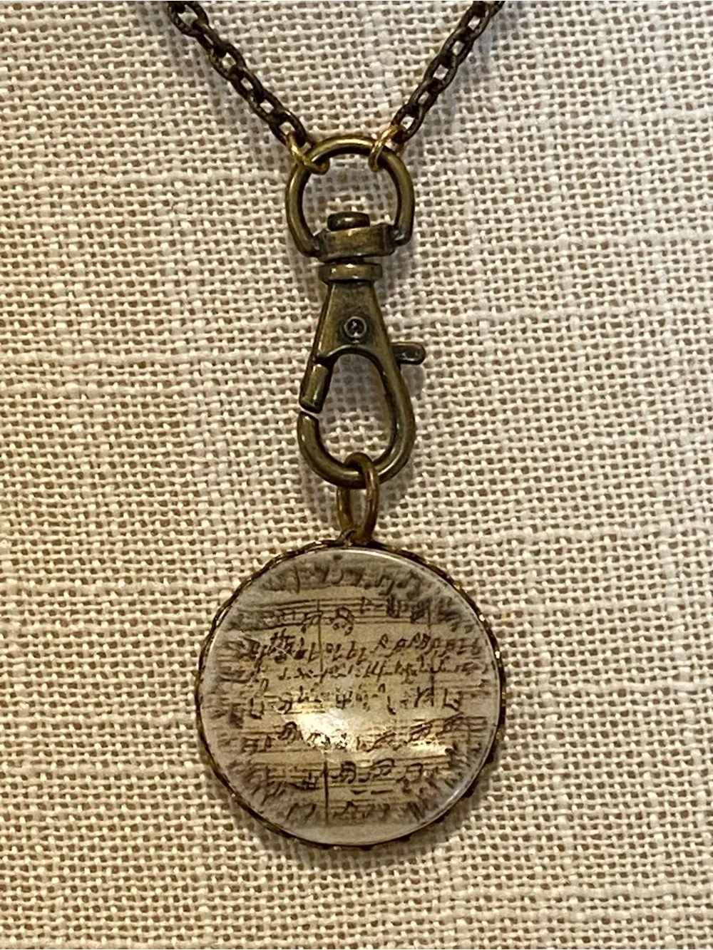 Brass Music Pendant